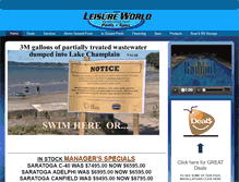 Tablet Screenshot of leisureworldpool.com